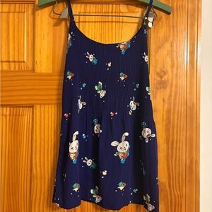 Vintage Voom by Joy Haan cartoon bunny novelty satin camisole